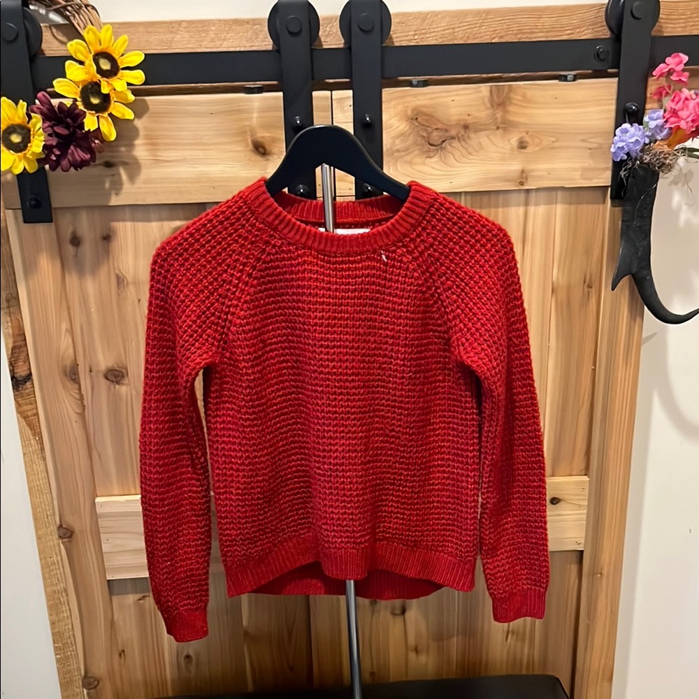 Workshop Republic Clothing Vibrant Red Knit Sweater